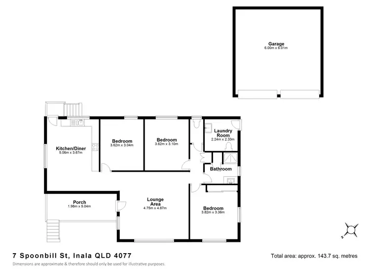 Floorplan of Homely house listing, 7 Spoonbill St, Inala QLD 4077