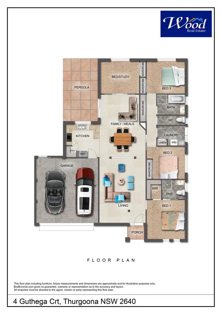 Floorplan of Homely house listing, 4 Guthega Crt, Thurgoona NSW 2640