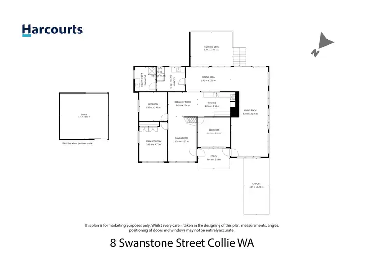 Floorplan of Homely house listing, 8 Swanstone Street, Collie WA 6225