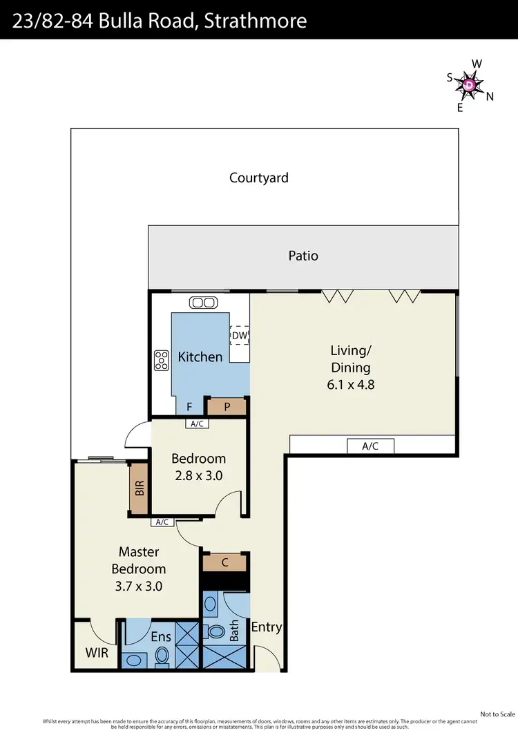 Floorplan of Homely apartment listing, 23/82-84 Bulla Road, Strathmore VIC 3041