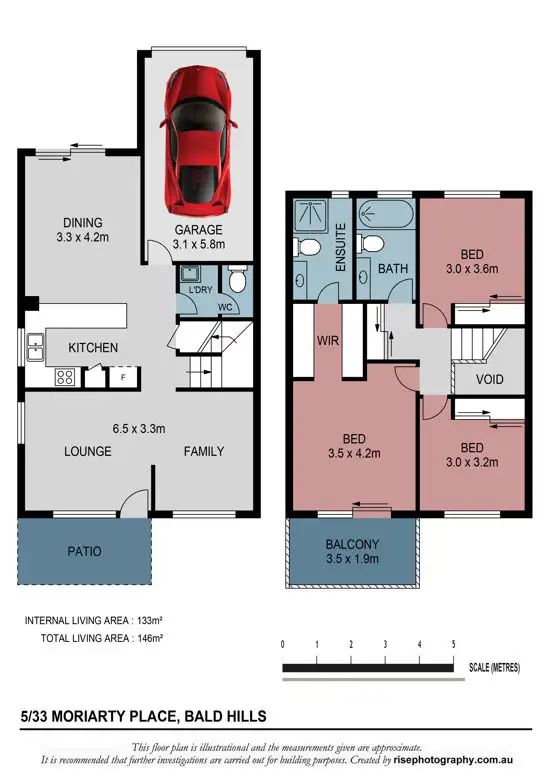 Floorplan of Homely townhouse listing, 05/33 Moriarty place, Bald Hills QLD 4036