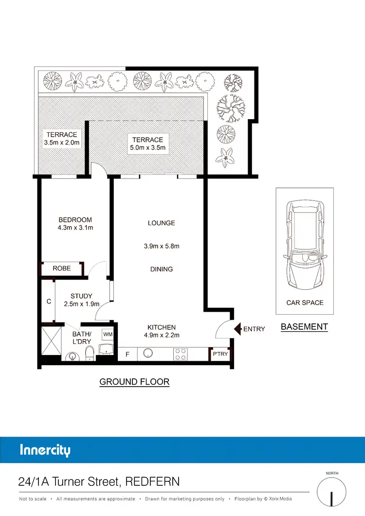 Floorplan of Homely apartment listing, 24/1a Turner St, Redfern NSW 2016