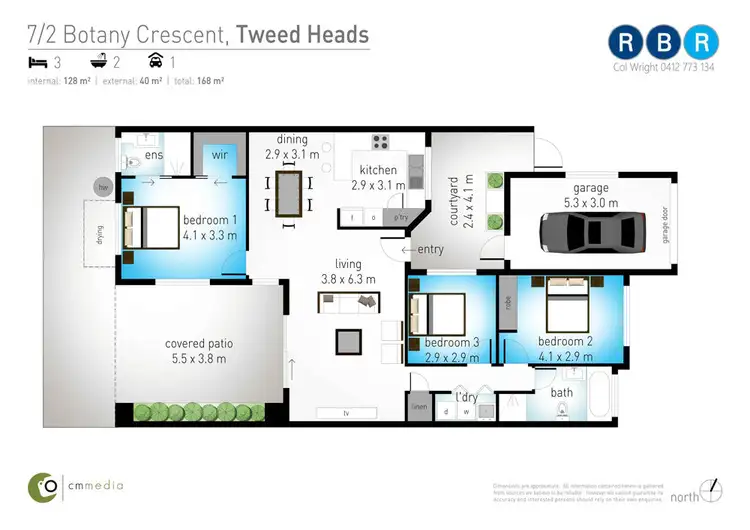 Floorplan of Homely unit listing, 7/2 Botany Crescent, Tweed Heads NSW 2485