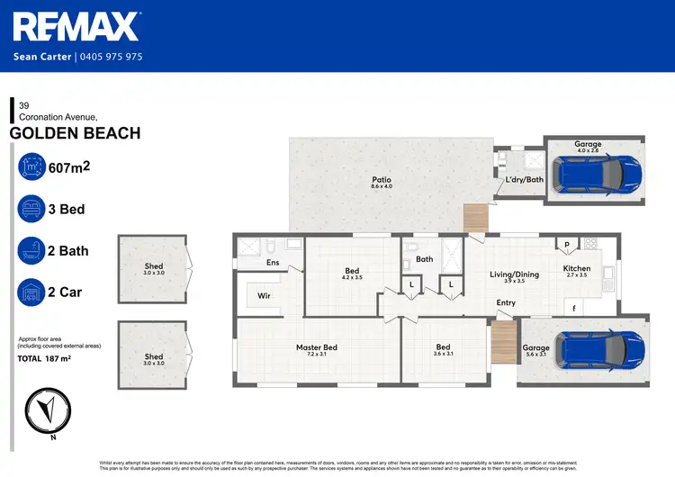 Floorplan of Homely house listing, 39 Coronation Avenue, Golden Beach QLD 4551