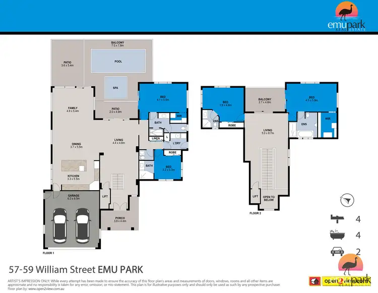 Floorplan of Homely house listing, 57-59 William Street, Emu Park QLD 4710