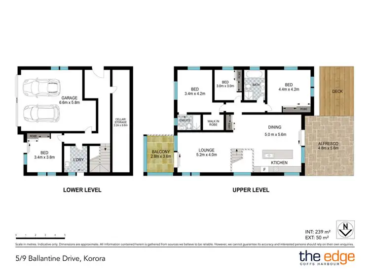 Floorplan of Homely house listing, 5/9 Ballantine Drive, Korora NSW 2450