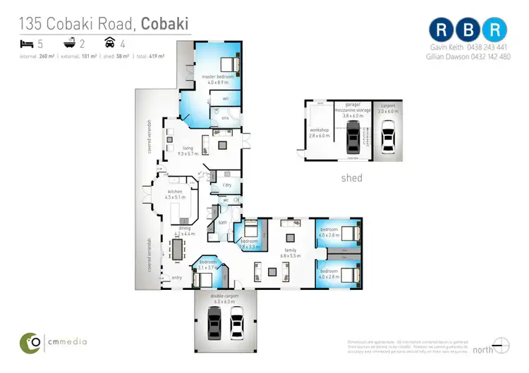 Floorplan of Homely rural property listing, 135 Cobaki Road, Cobaki NSW 2486
