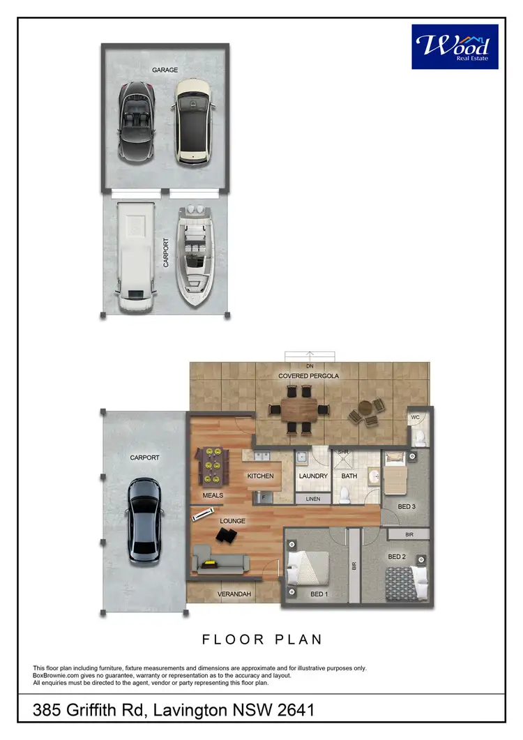 Floorplan of Homely house listing, 385 Griffith Rd, Lavington NSW 2641