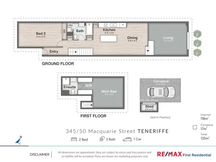 Floorplan of Homely apartment listing, 345 / 50 Macquarie Street, Teneriffe QLD 4005