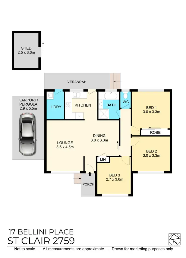 Floorplan of Homely house listing, 17 Bellini Place, St Clair NSW 2759