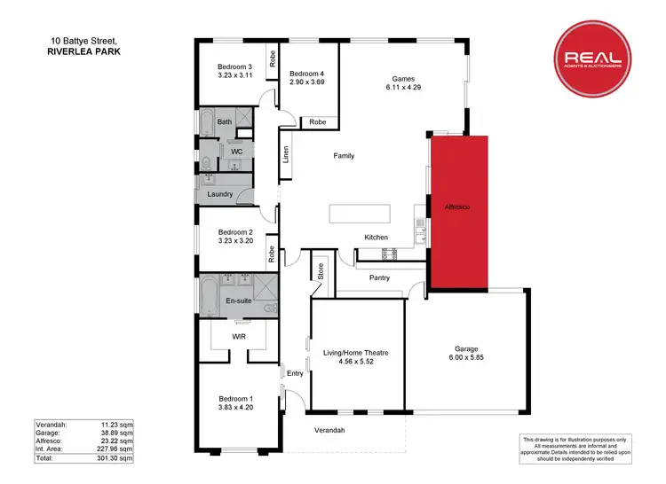Floorplan of Homely house listing, 10 Battye St, Riverlea Park SA 5120