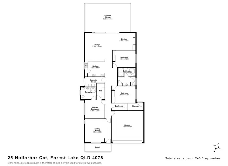 Floorplan of Homely house listing, 25 Nullarbor Circuit, Forest Lake QLD 4078