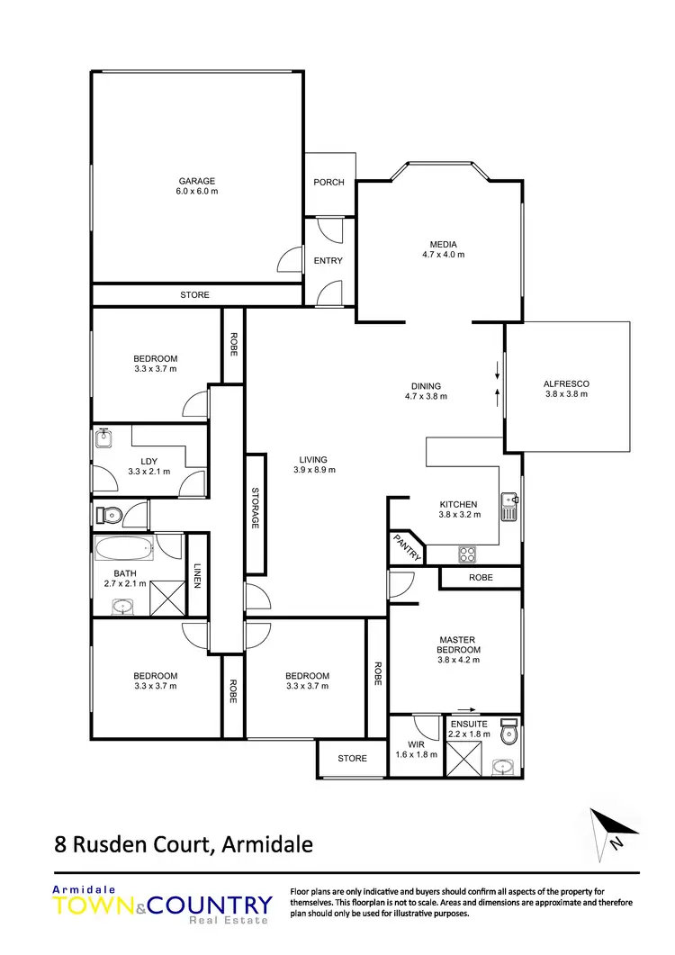Floorplan of Homely house listing, 8 Rusden Court, Armidale NSW 2350