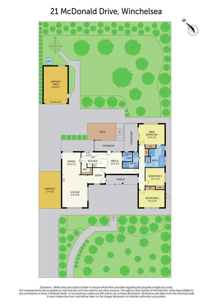 Floorplan of Homely house listing, 21 McDonald Drive, Winchelsea VIC 3241
