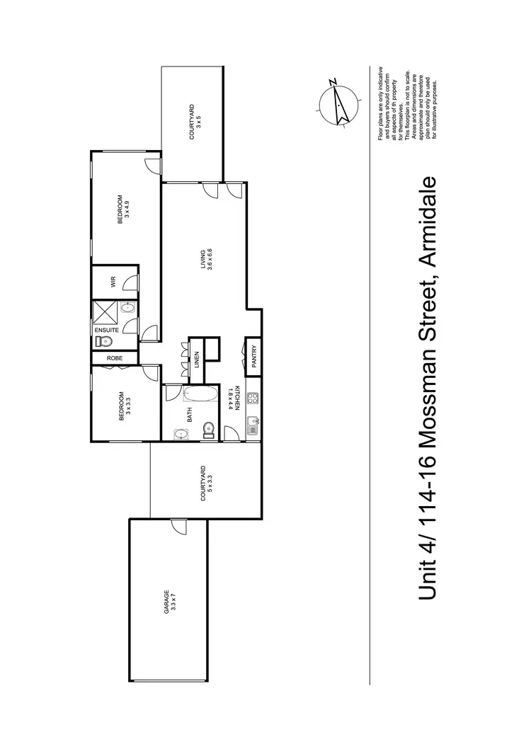 Floorplan of Homely house listing, Unit 4 114 - 116 Mossman Street, Armidale NSW 2350