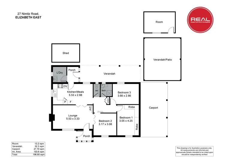 Floorplan of Homely house listing, 27 Nimitz Road, Elizabeth East SA 5112