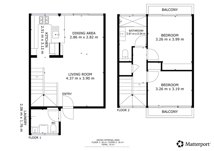 Floorplan of Homely house listing, 6/18 Combine Street, Coffs Harbour NSW 2450