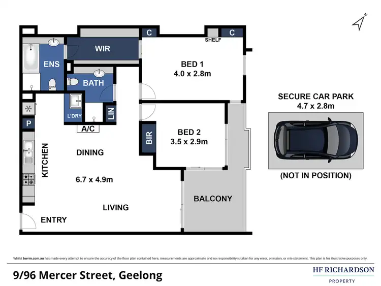 Floorplan of Homely apartment listing, 9/96 Mercer Street, Geelong VIC 3220