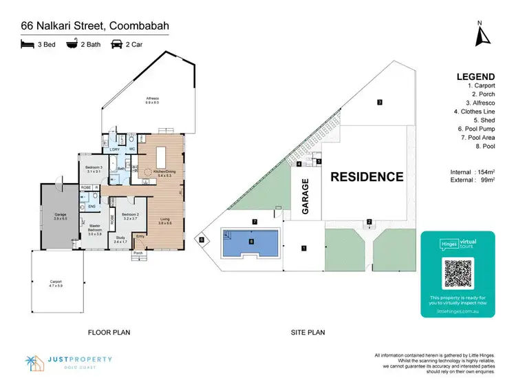 Floorplan of Homely house listing, 66 NALKARI STREET, Coombabah QLD 4216