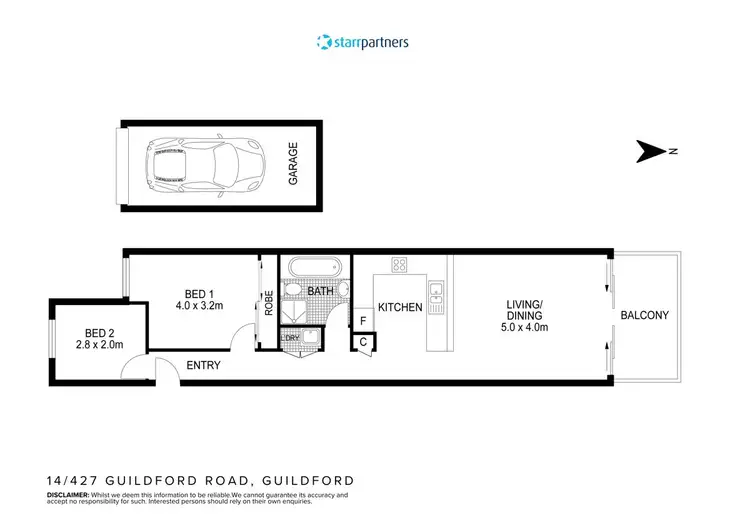 Floorplan of Homely unit listing, 14/427-429 Guildford Road, Guildford NSW 2161