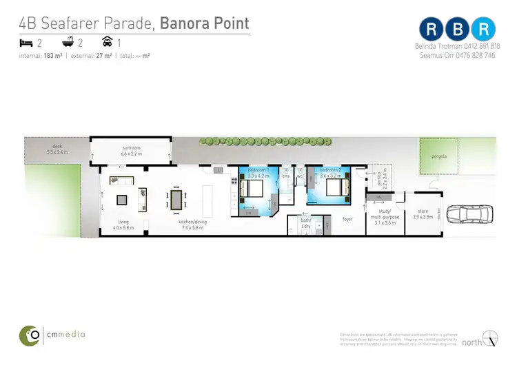 Floorplan of Homely house listing, 4b Seafarer Place, Banora Point NSW 2486