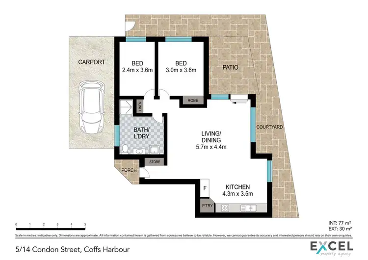 Floorplan of Homely villa listing, 5/14 Condon Street, Coffs Harbour NSW 2450