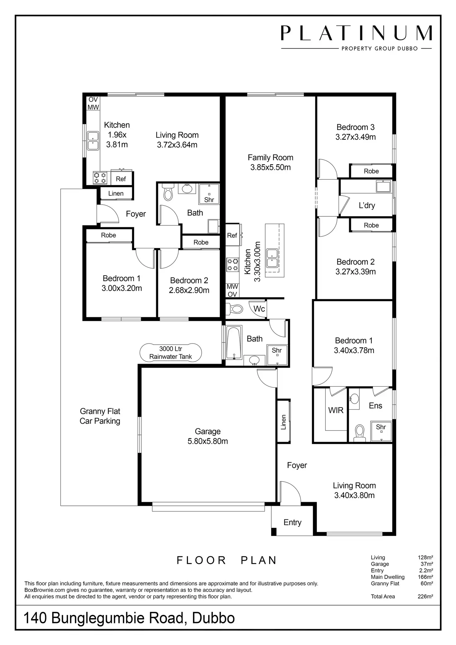 Floorplan of Homely house listing, 140 Bunglegumbie Road, Dubbo NSW 2830
