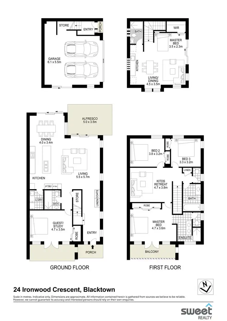 Floorplan of Homely house listing, 24 Ironwood Crescent, Blacktown NSW 2148