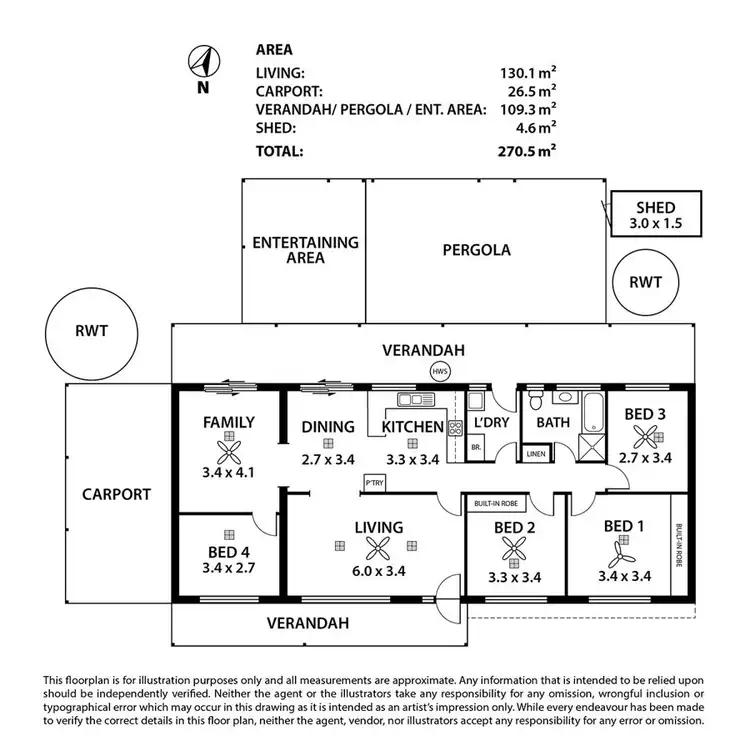 Floorplan of Homely house listing, 1/133 Christian Road, Murray Bridge SA 5253