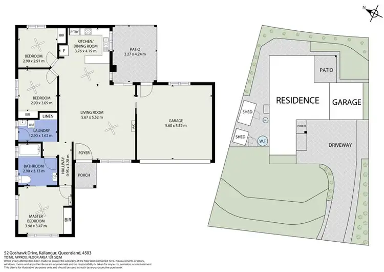 Floorplan of Homely house listing, 52 Goshawk Drive, Kallangur QLD 4503