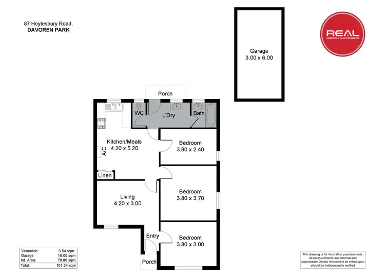 Floorplan of Homely house listing, 87 Heytesbury Road, Davoren Park SA 5113