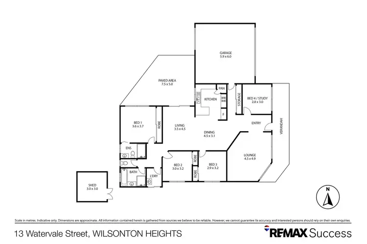 Floorplan of Homely house listing, 13 Watervale Street, Wilsonton Heights QLD 4350