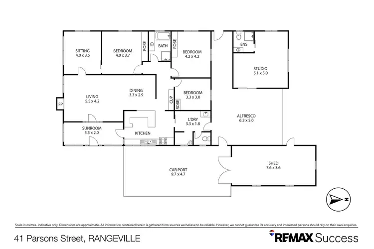 Floorplan of Homely house listing, 41 Parsons Street, Rangeville QLD 4350