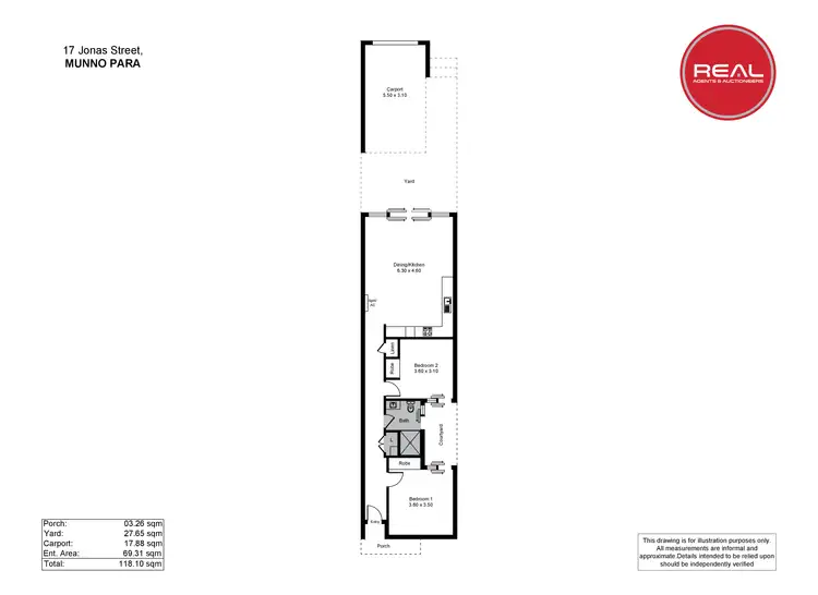 Floorplan of Homely house listing, 17 Jonas Street, Munno Para SA 5115