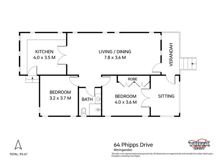 Floorplan of Homely house listing, 64 Phipps Drive, Meringandan West QLD 4352