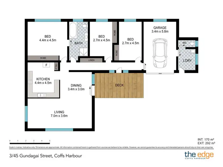 Floorplan of Homely villa listing, 3/45 Gundagai Street, Coffs Harbour NSW 2450