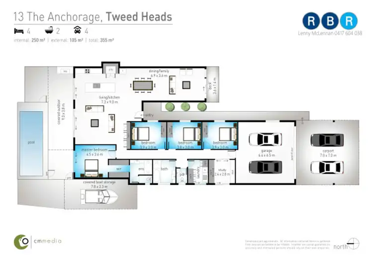 Floorplan of Homely house listing, 13 The Anchorage, Tweed Heads NSW 2485