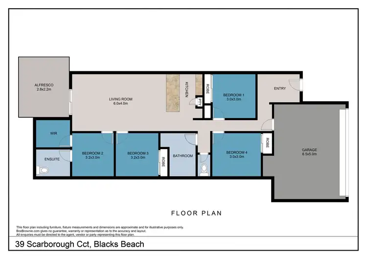 Floorplan of Homely house listing, 39 Scarborough Circuit, Blacks Beach QLD 4740