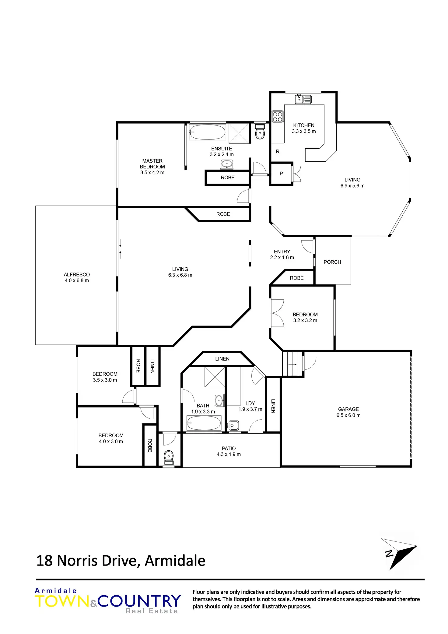 Floorplan of Homely house listing, 18 Norris Drive, Armidale NSW 2350