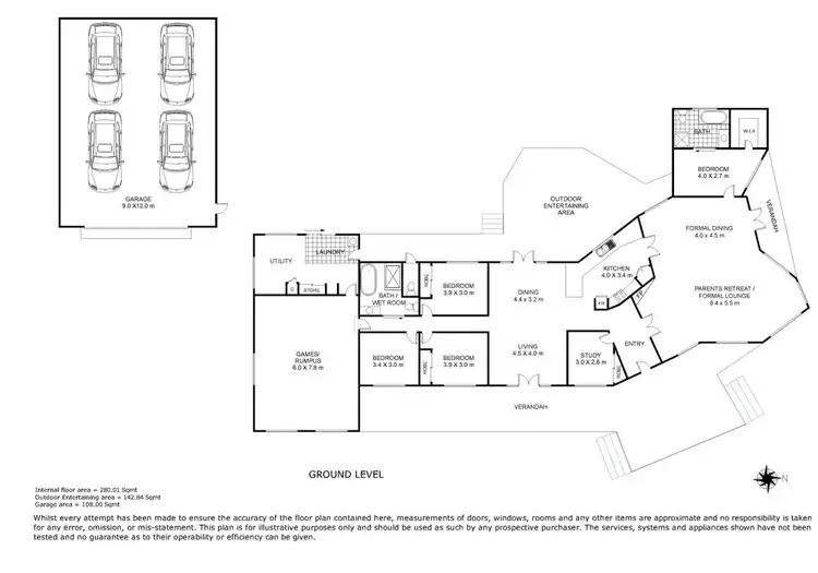 Floorplan of Homely house listing, 1 Jane Court, Cotswold Hills QLD 4350