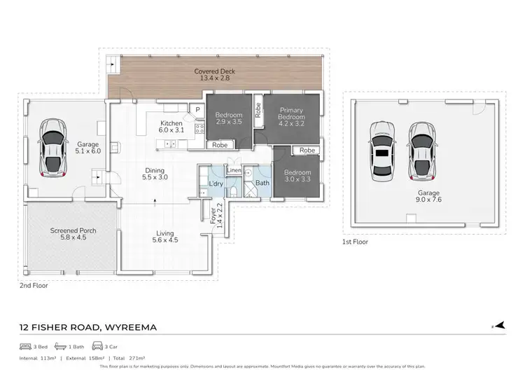 Floorplan of Homely house listing, 12 Fisher Road, Wyreema QLD 4352