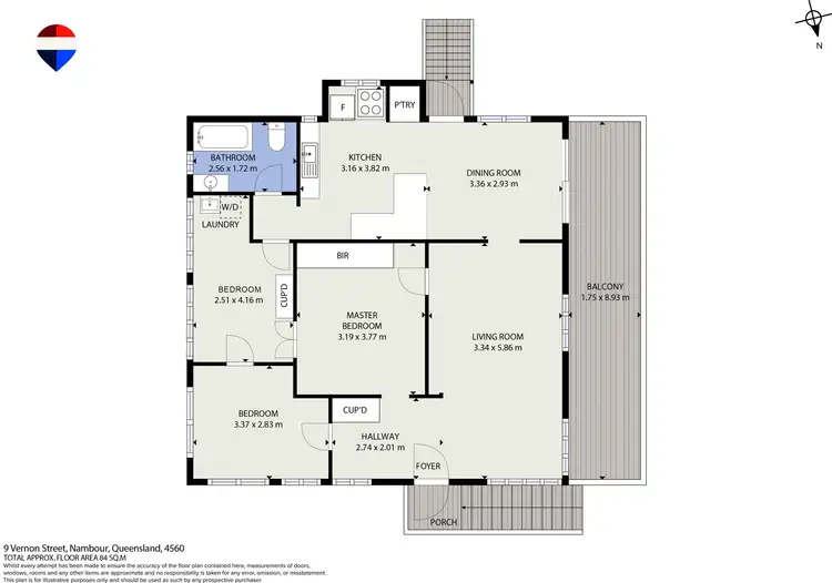 Floorplan of Homely house listing, 9 Vernon Street, Nambour QLD 4560