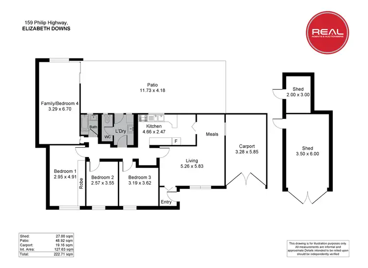 Floorplan of Homely house listing, 159 Philip Highway, Elizabeth South SA 5112