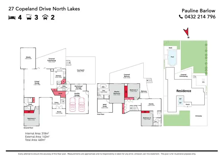 Floorplan of Homely house listing, 27 Copeland Drive, North Lakes QLD 4509