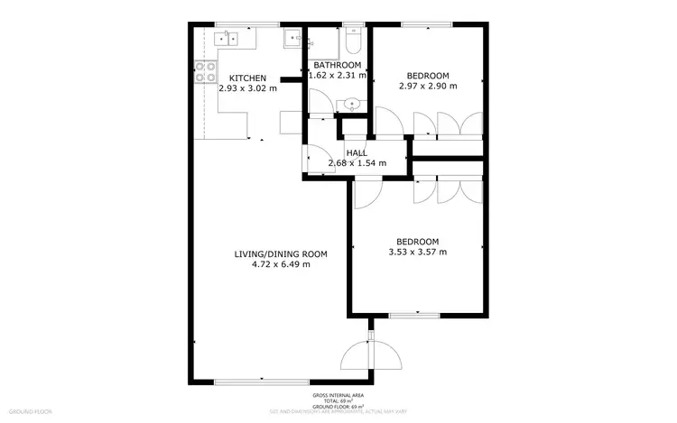 Floorplan of Homely other listing, 10/329 West Street, Harristown QLD 4350