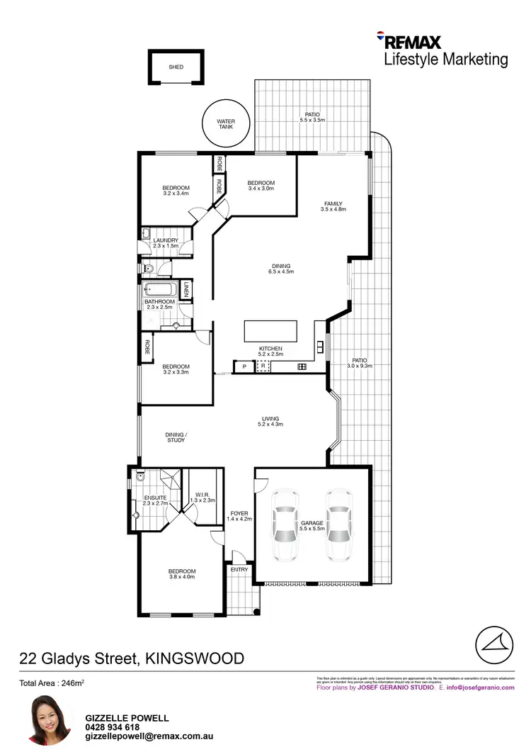 Floorplan of Homely house listing, 22 GLADYS STREET, Kingswood NSW 2747
