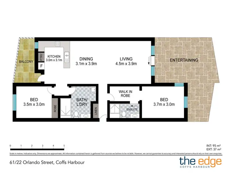 Floorplan of Homely apartment listing, 61/22 Orlando Street, Coffs Harbour NSW 2450