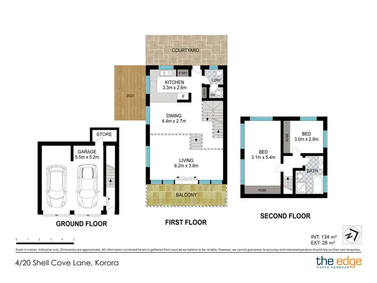Floorplan of Homely townhouse listing, 4/20 Shell Cove Lane, Korora NSW 2450