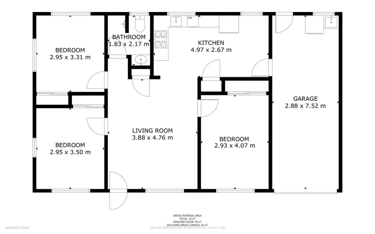 Floorplan of Homely other listing, 2/1 Tew Court, Gatton QLD 4343
