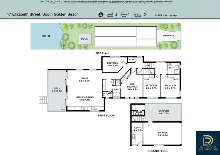 Floorplan of Homely house listing, 47 Elizabeth Avenue, South Golden Beach NSW 2483